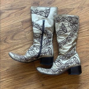Vintage Embroidered Boots